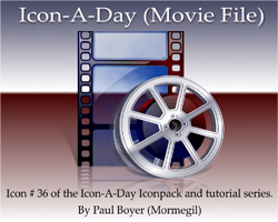Icon-A-Day #36 (Movie File)