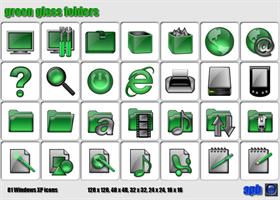 Green Glass Folders