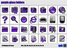 Purple Glass Folders