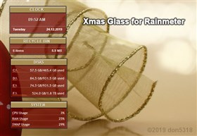 Xmas Glass for Rainmeter