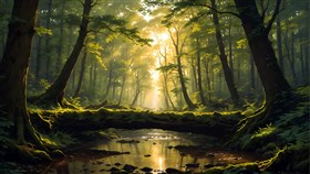 A forest landscape