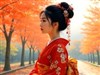 A red kimono