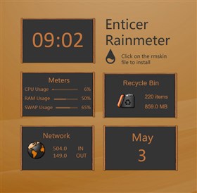 Enticer Rainmeter