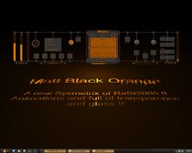 Matt black orange