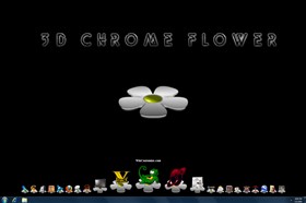 3D Chrome Flower