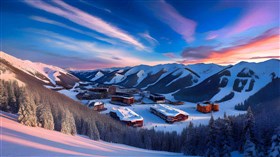 A Winter Ski Resort