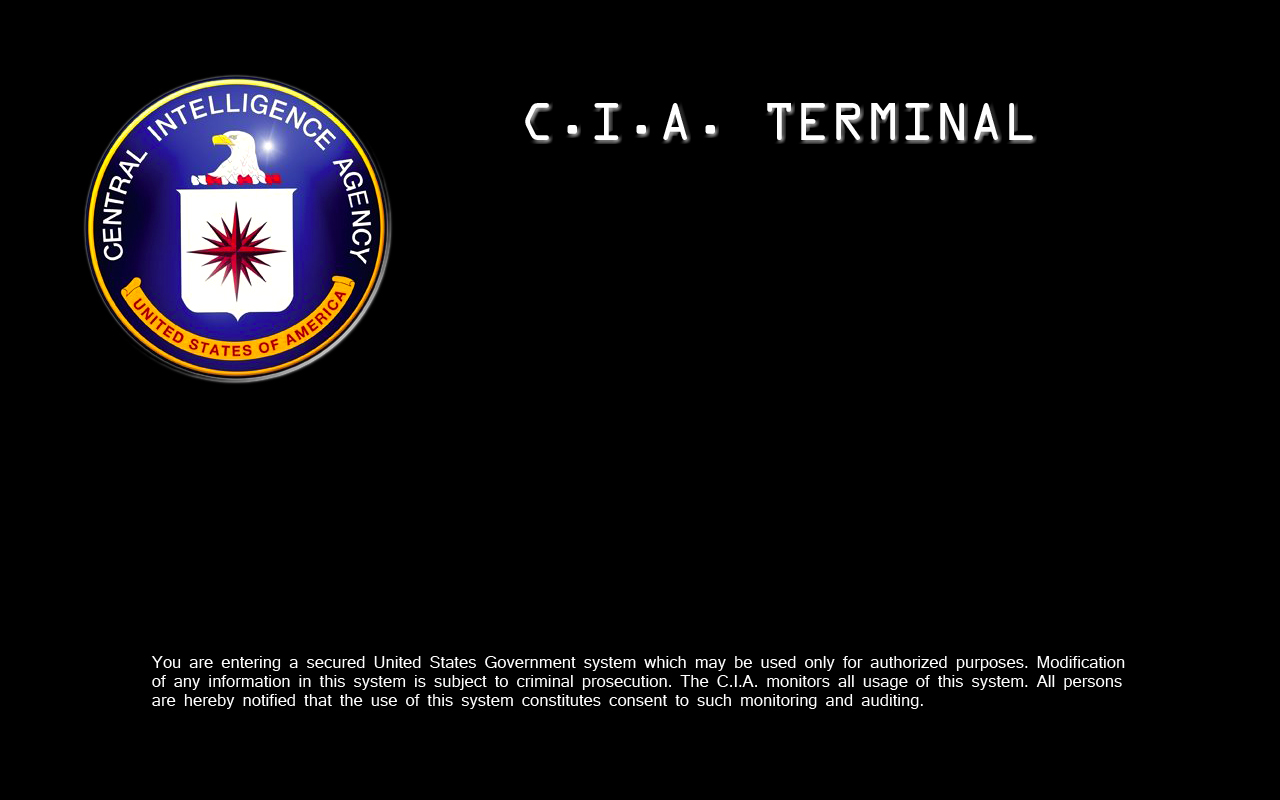 cia terminal login screen download