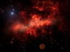 Red Space Nebula