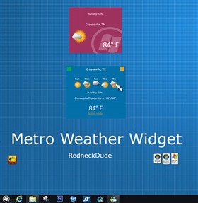 Metro Weather Widget