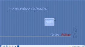 Stripe Poker Calendar Gadget