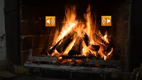 4K Crackling Fireplace wSound