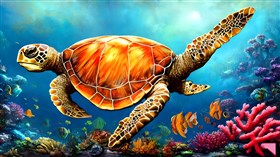 4K Sea Turtle