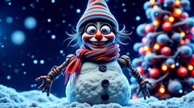 4K Goofy Snowman