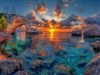 4K Sea Cove Sunset