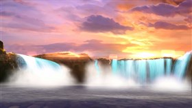 Sunset Waterfalls