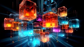 4K Neon Cubes 12 