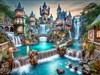 4K Castle Water Show