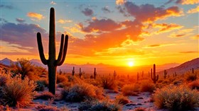 4K Desert Sunset