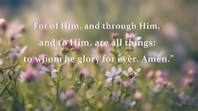 Romans 11 verse 36