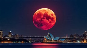 Sydney Night Moon