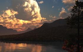 View of the Adirondacks Wide Screen