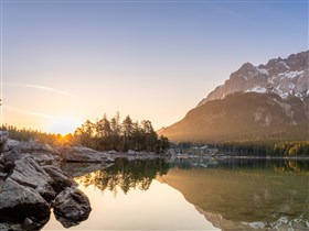 Eibsee Lake in Bavaria, Germany (Widescreen)