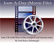 Icon-A-Day #36 (Movie File)