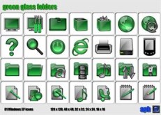 Green Glass Folders