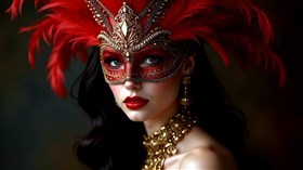 A masquerade mask