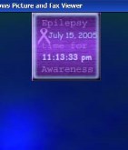 Epilepsy Awareness clock