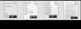 File types (txt c h c++)