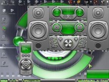 Green _silver style screen