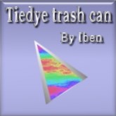 Tiedye trash can