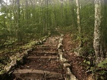 Steps to Pinnacle Rock