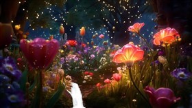 Magical Butterfly Flower Forest