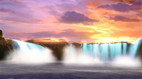 Sunset Waterfalls