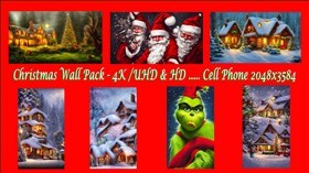 4K Christmas Wall/Cell Pack