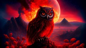 4K Blood Owl