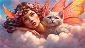 4K Angel Kitten