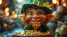 4K Happy Leprechaun