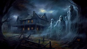 4K Halloween Ghosts