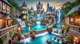 4K Castle Water Show