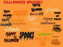 Halloween brushes