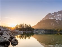 Eibsee Lake in Bavaria, Germany (Widescreen)