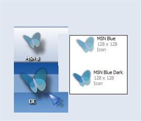 Blue MSN icon