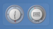 PR Glass - Clock and CPU