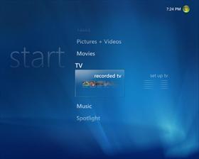 Windows Vista Media Center
