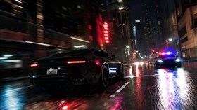 car speeding recklessly