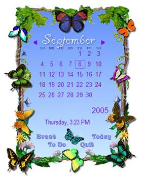 Butterflies Rainlendar