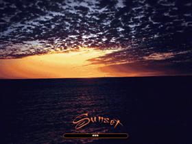 Sunset over the ocean